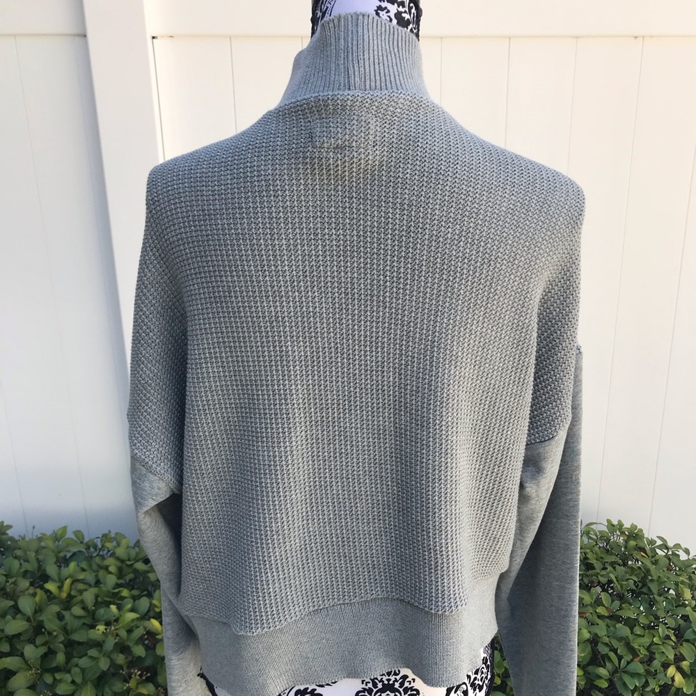 NWT Converse Women’s Sweater Knit Mock Grey - Picture 5 of 8
